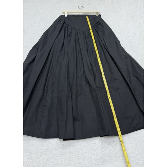 Anthropologie Maeve Maxi Skirt Black Drop Waist Cotton Preppy Boho Size 10 New - Picture 4 of 14